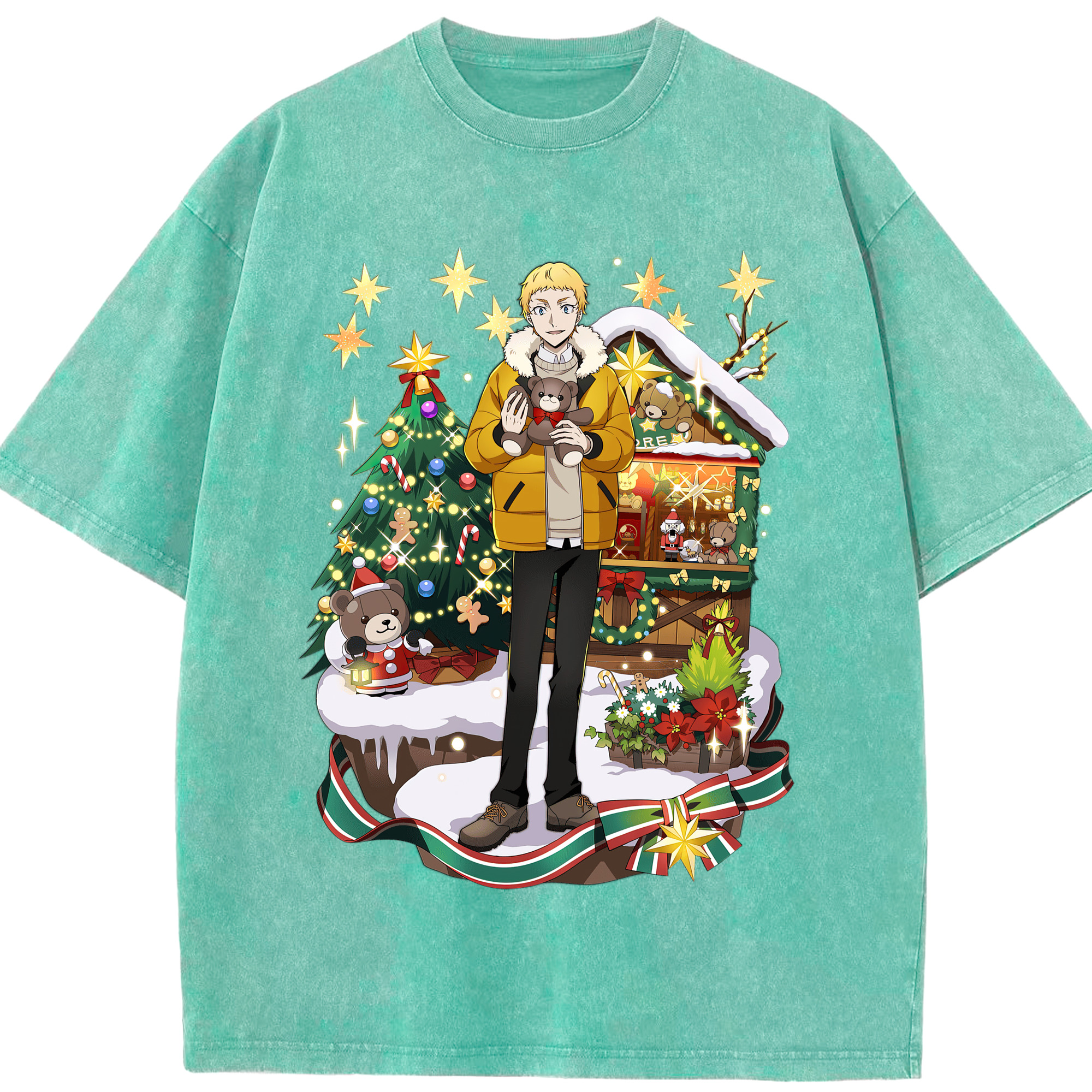（画像用） 文豪ストレイドッグス Bungo Stray Dogs 綿100% ヴィンテージ風 半袖Tシャツ（フロントプリント）